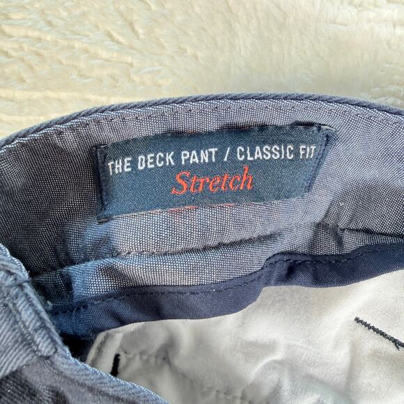 Nautica Mens "The Deck Pants/Classic Fit" Stretch Straight Blue 38Wx34L (38x31) - Picture 4 of 10